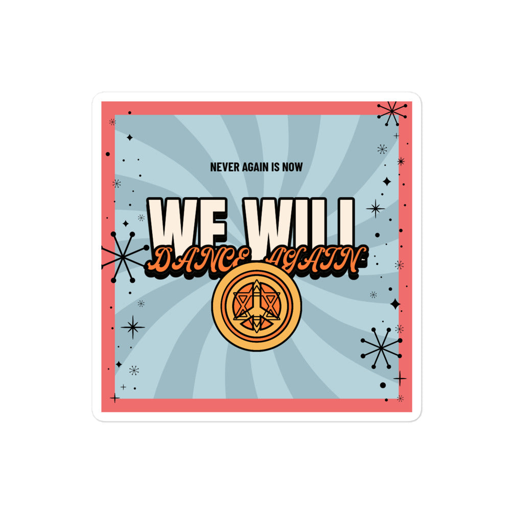 We Will Dance Again | Retro-Blue Style | Kiss Cut Sticker Jouparty