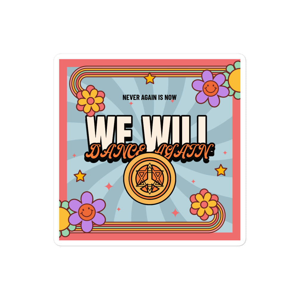 We Will Dance Again | Retro-Blue Style | Kiss Cut Sticker Jouparty
