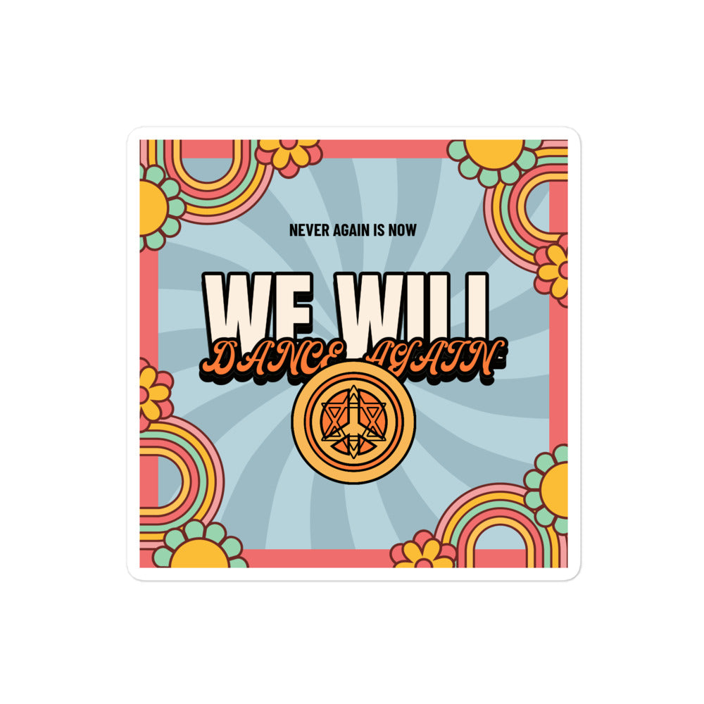 We Will Dance Again | Retro-Blue Style | Kiss Cut Sticker Jouparty