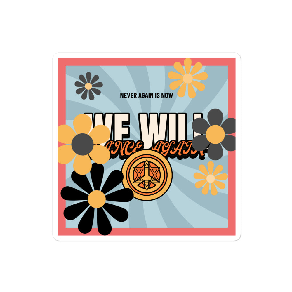 We Will Dance Again | Retro-Blue Style | Kiss Cut Sticker Jouparty