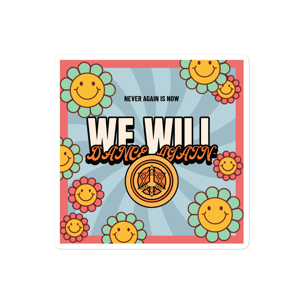 We Will Dance Again | Retro-Blue Style | Kiss Cut Sticker Jouparty