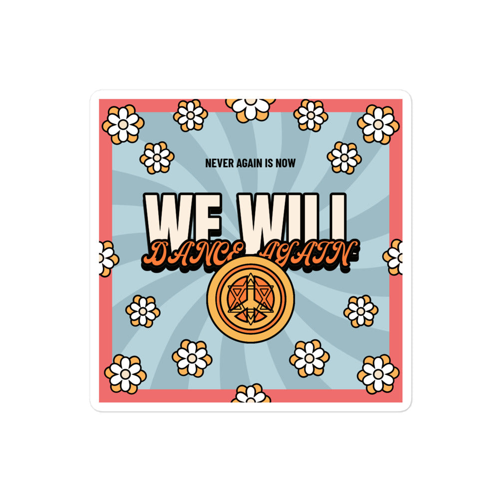 We Will Dance Again | Retro-Blue Style | Kiss Cut Sticker Jouparty