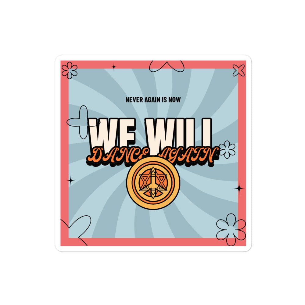We Will Dance Again | Retro-Blue Style | Kiss Cut Sticker Jouparty