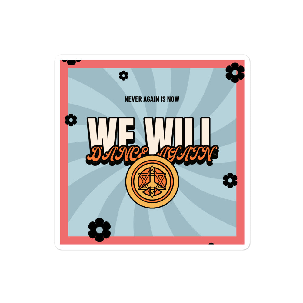 We Will Dance Again | Retro-Blue Style | Kiss Cut Sticker Jouparty