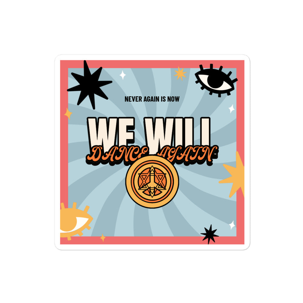 We Will Dance Again | Retro-Blue Style | Kiss Cut Sticker Jouparty