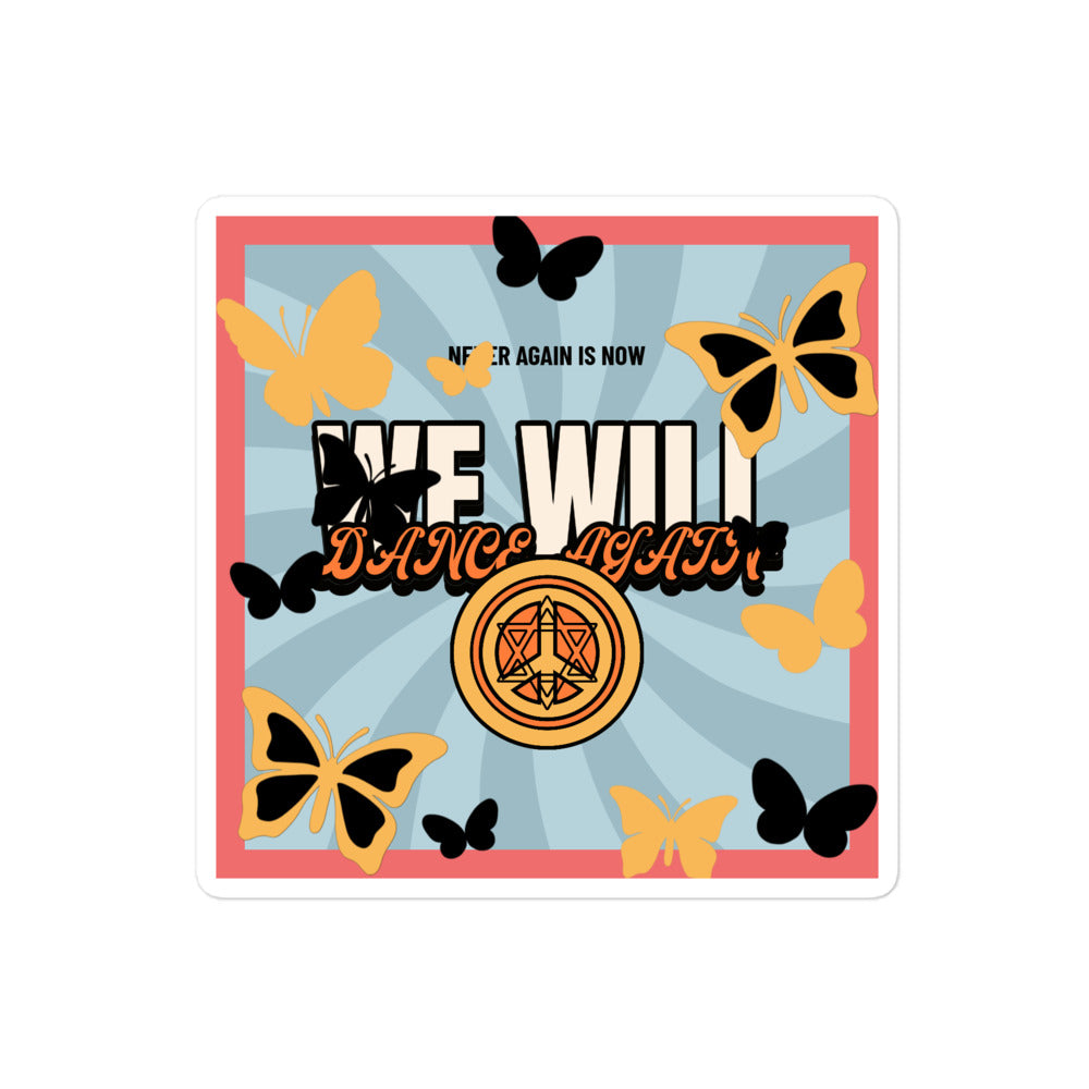We Will Dance Again | Retro-Blue Style | Kiss Cut Sticker Jouparty