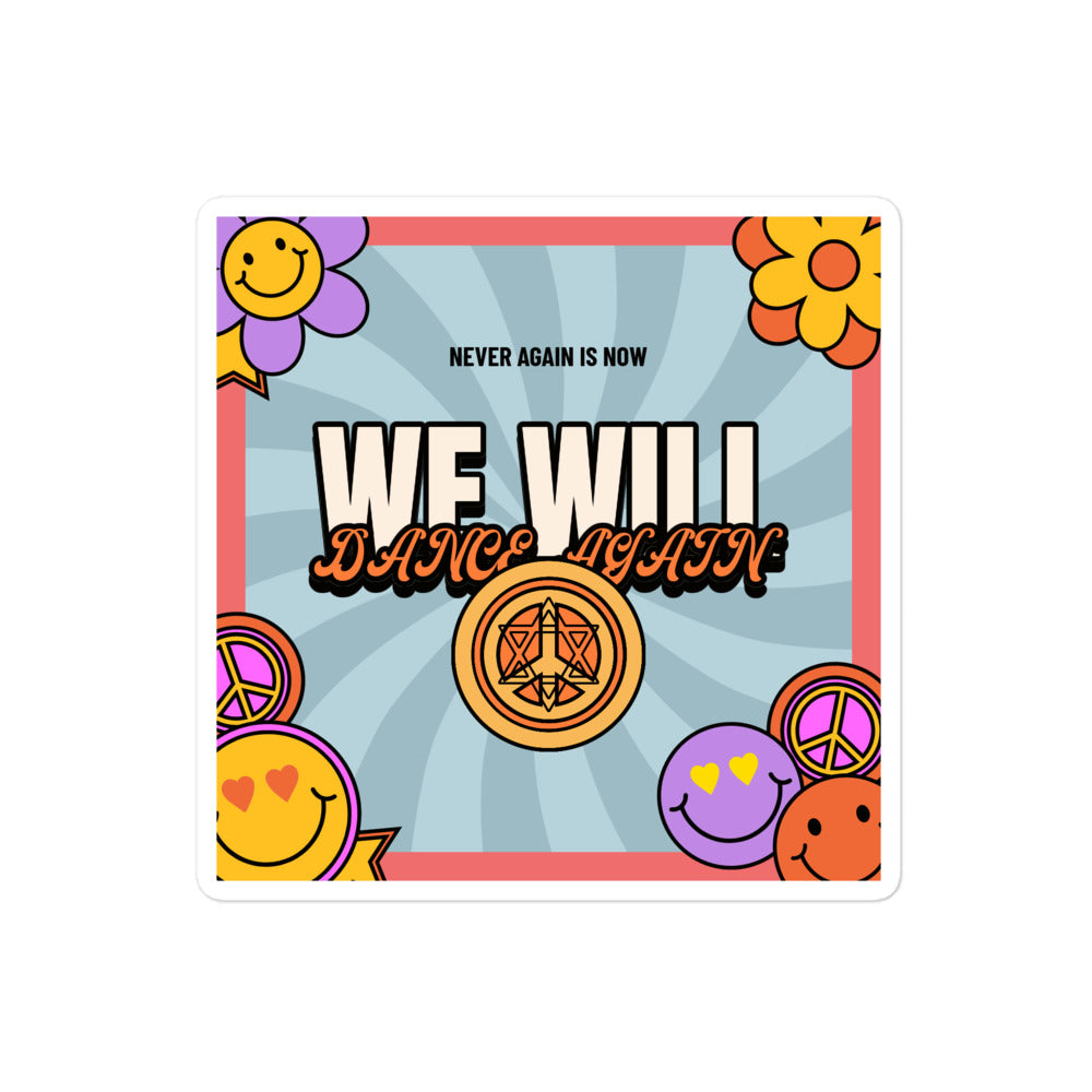 We Will Dance Again | Retro-Blue Style | Kiss Cut Sticker Jouparty