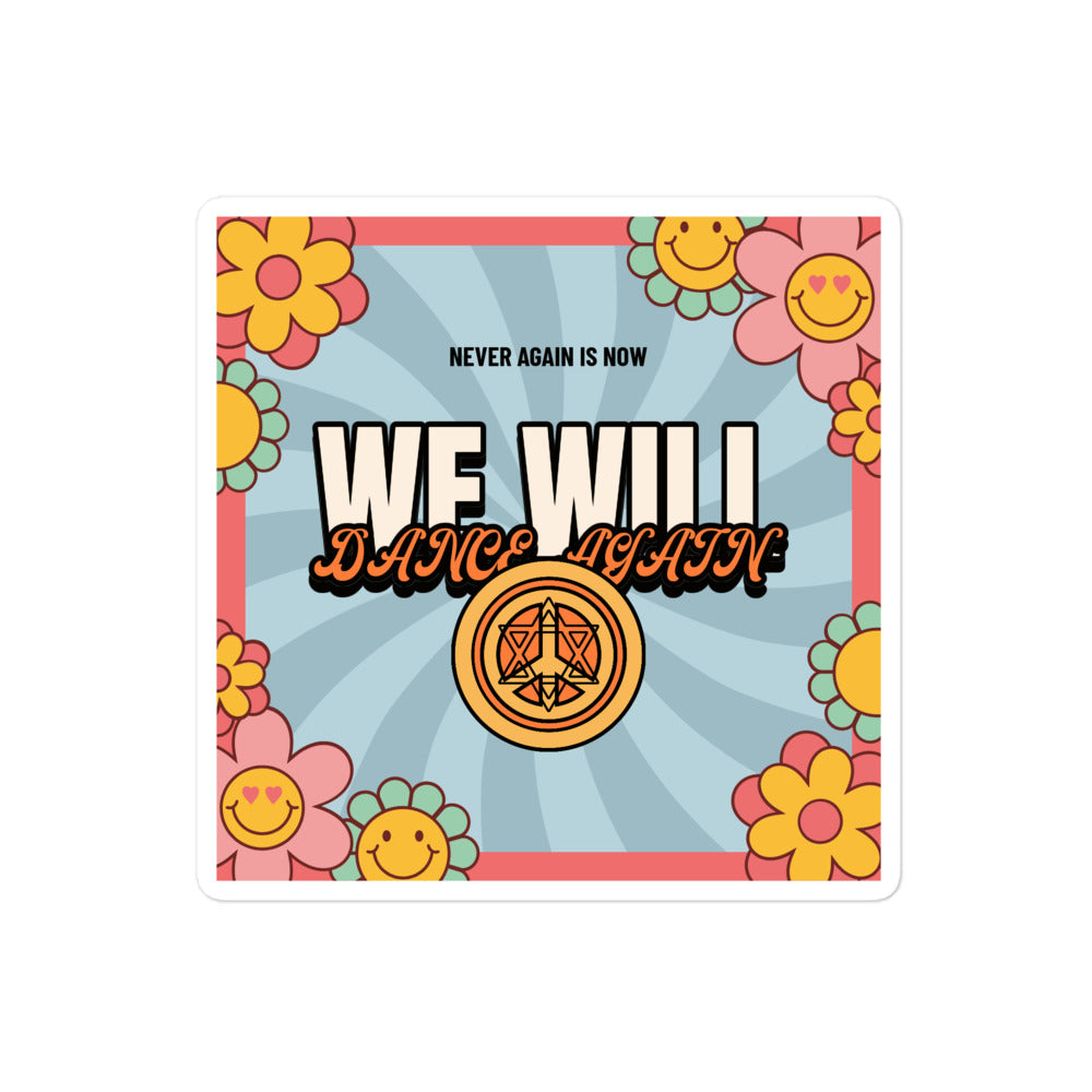 We Will Dance Again | Retro-Blue Style | Kiss Cut Sticker Jouparty