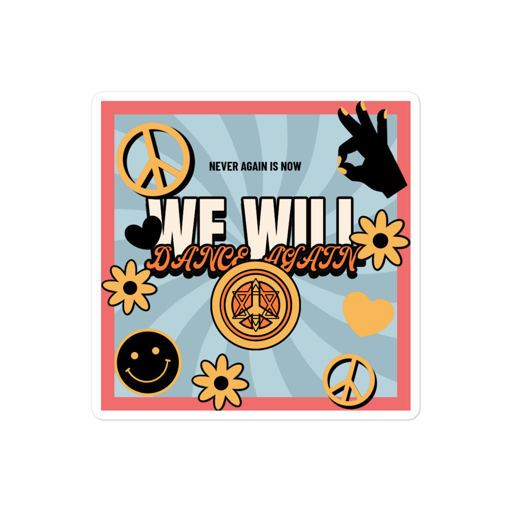 We Will Dance Again | Retro-Blue Style | Kiss Cut Sticker Jouparty