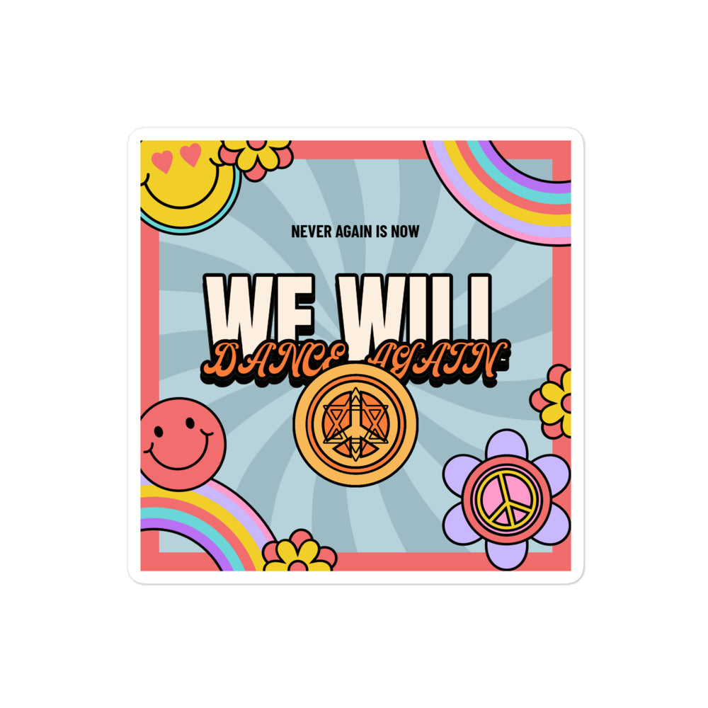 We Will Dance Again | Retro-Blue Style | Kiss Cut Sticker Jouparty