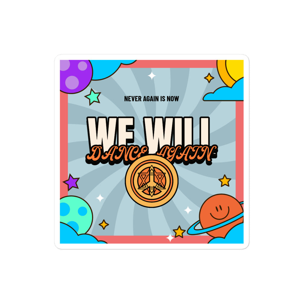 We Will Dance Again | Retro-Blue Style | Kiss Cut Sticker Jouparty