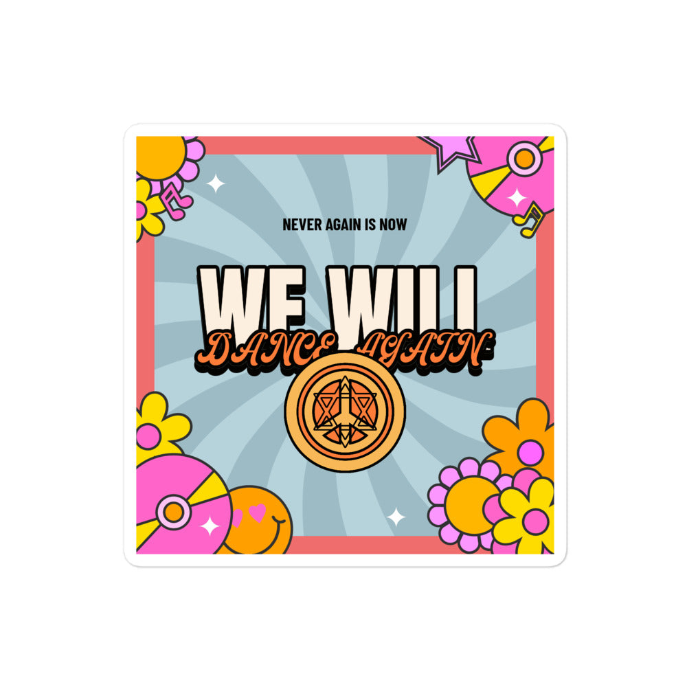 We Will Dance Again | Retro-Blue Style | Kiss Cut Sticker Jouparty