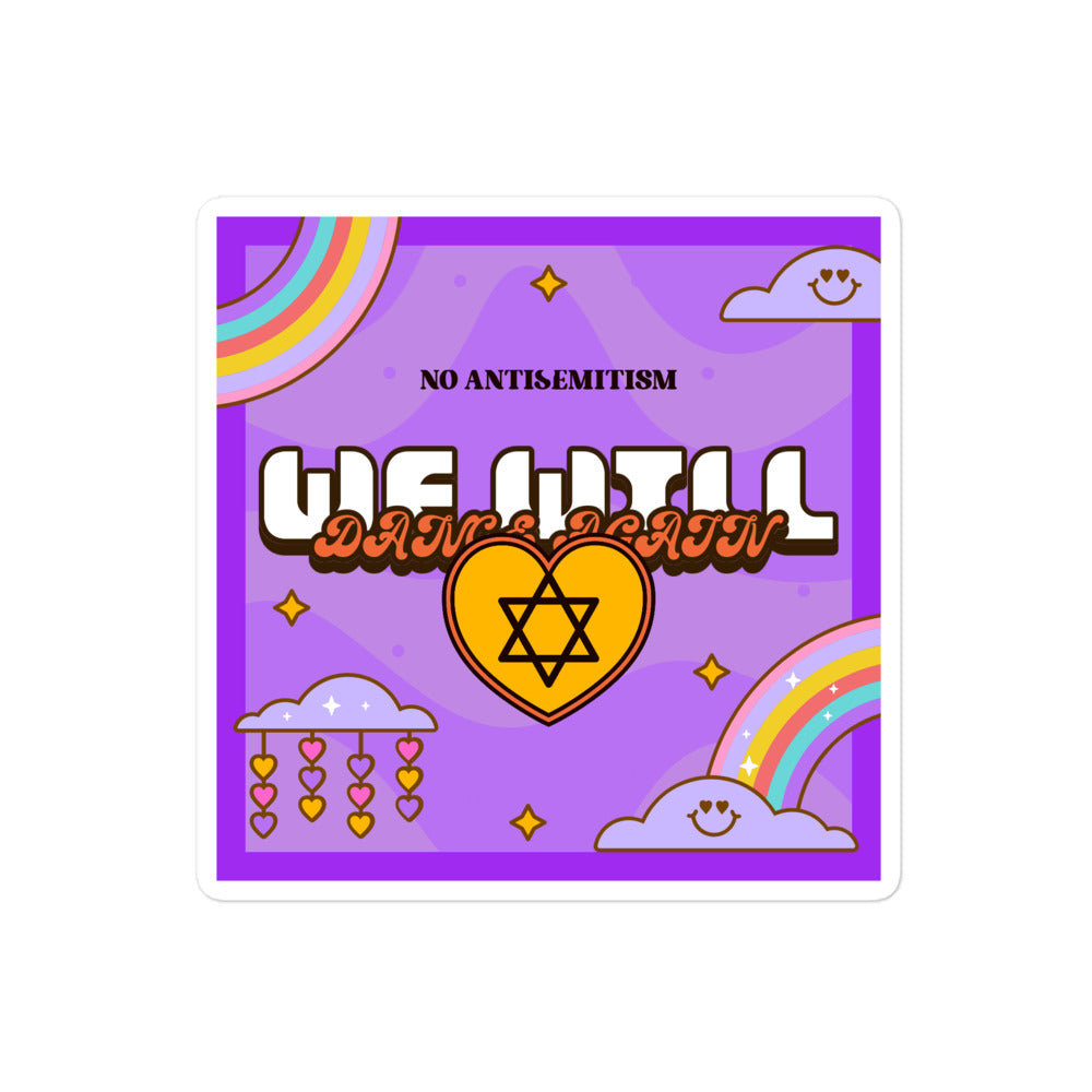We Will Dance Again | Retro-Purple Style | Kiss Cut Sticker Jouparty