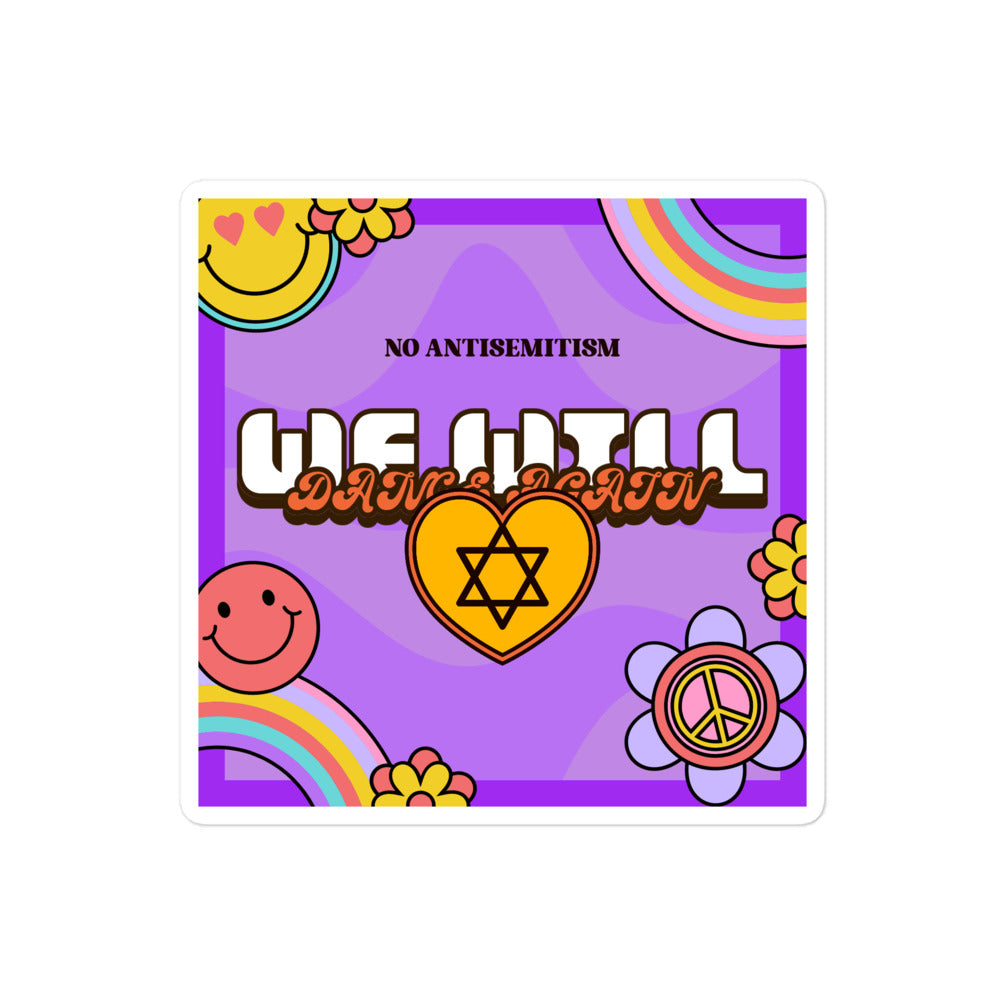 We Will Dance Again | Retro-Purple Style | Kiss Cut Sticker