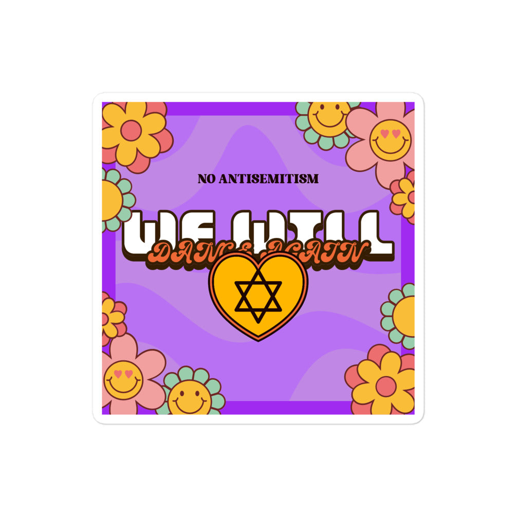We Will Dance Again | Retro-Purple Style | Kiss Cut Sticker Jouparty