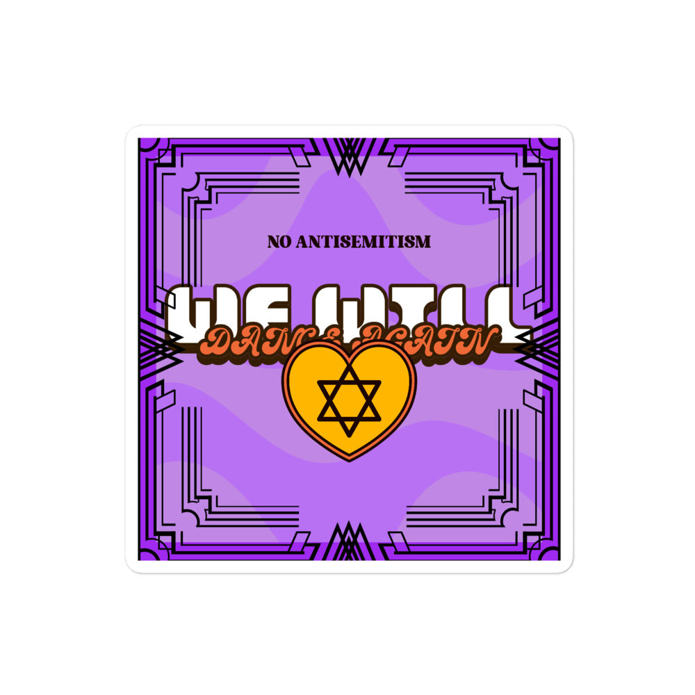 We Will Dance Again | Retro-Purple Style | Kiss Cut Sticker Jouparty