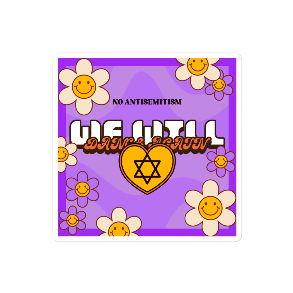 We Will Dance Again | Retro-Purple Style | Kiss Cut Sticker Jouparty