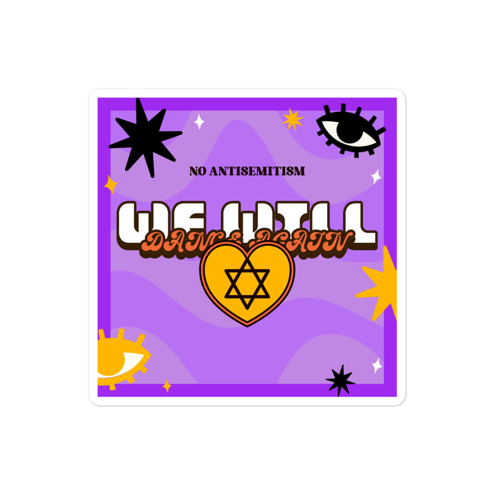 We Will Dance Again | Retro-Purple Style | Kiss Cut Sticker Jouparty