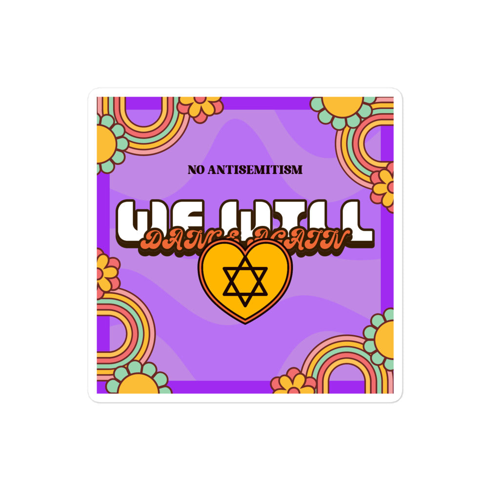We Will Dance Again | Retro-Purple Style | Kiss Cut Sticker Jouparty