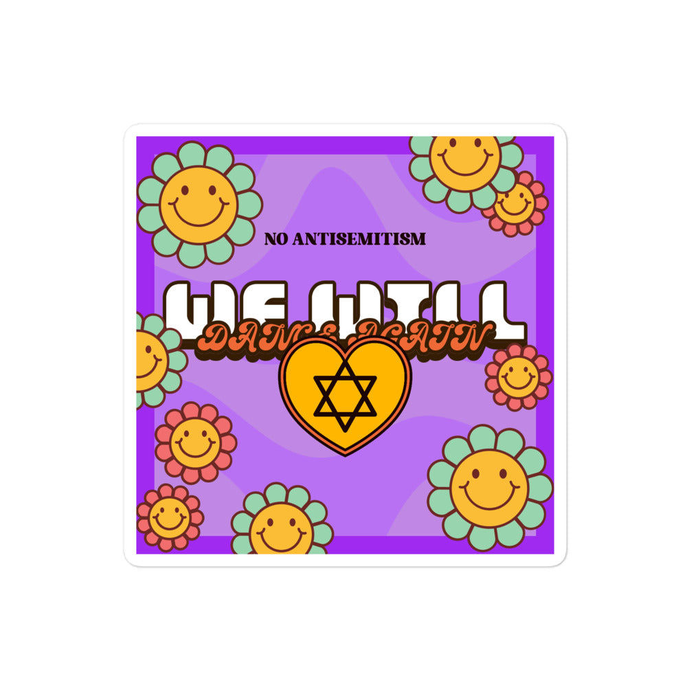 We Will Dance Again | Retro-Purple Style | Kiss Cut Sticker