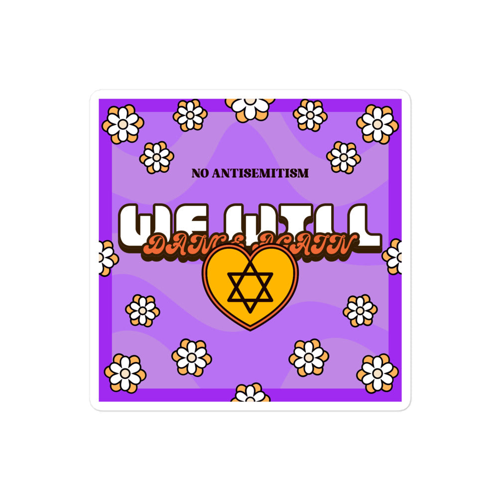 We Will Dance Again | Retro-Purple Style | Kiss Cut Sticker Jouparty