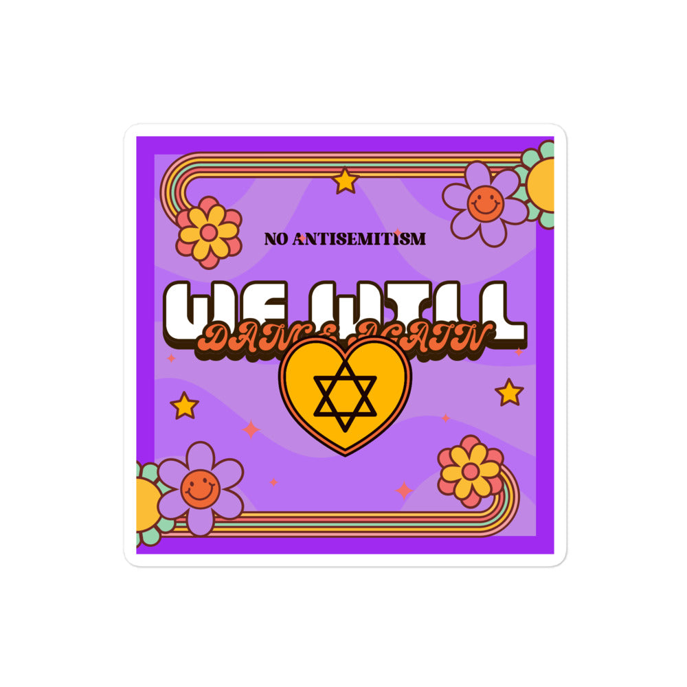 We Will Dance Again | Retro-Purple Style | Kiss Cut Sticker Jouparty