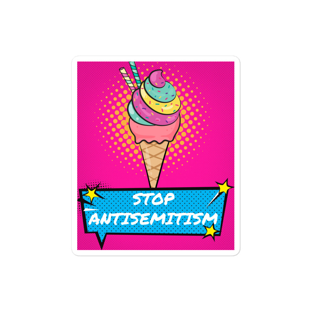 Pop Art Style | Antisemitism | Kiss Cut Sticker Jouparty