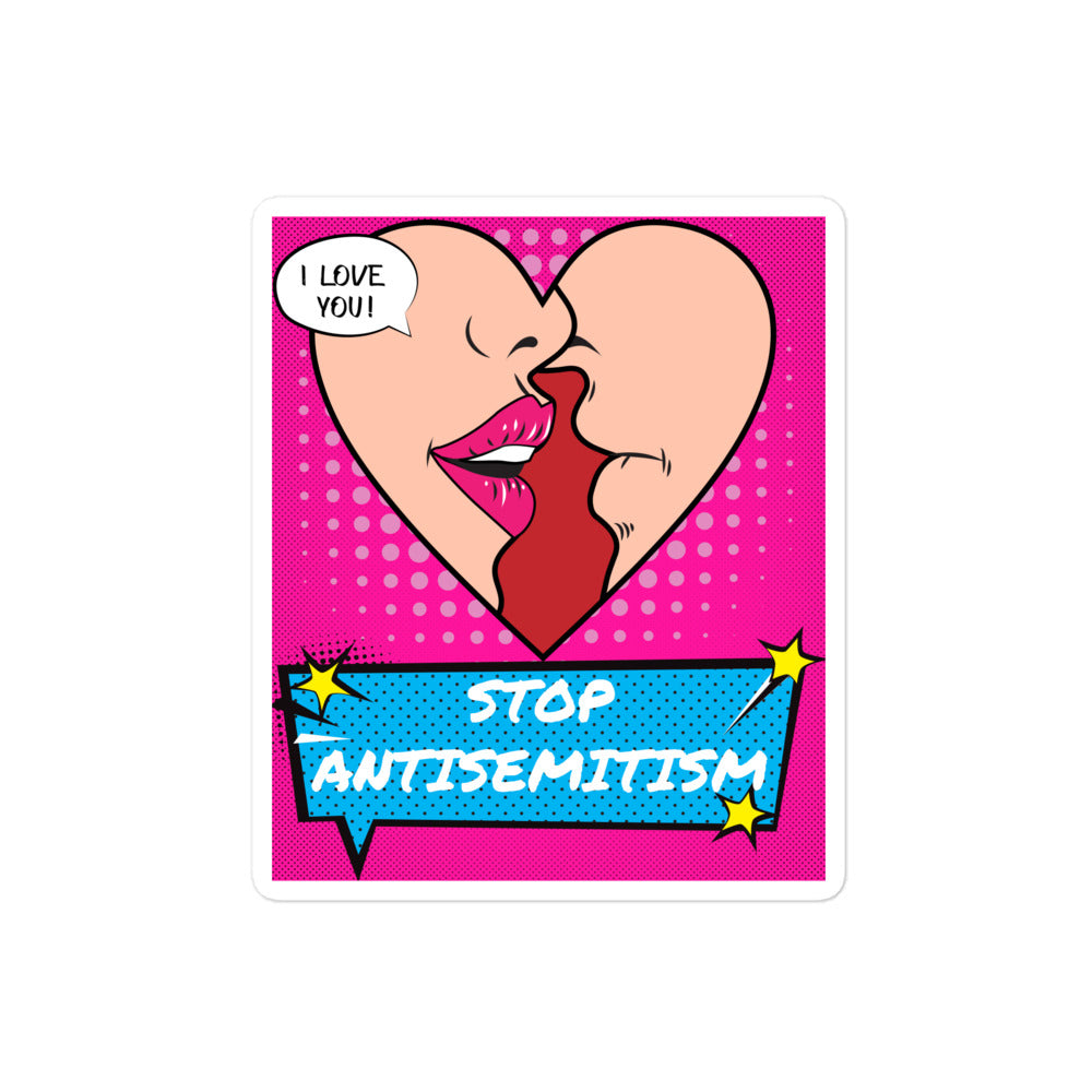 Pop Art Style | Antisemitism | Kiss Cut Sticker