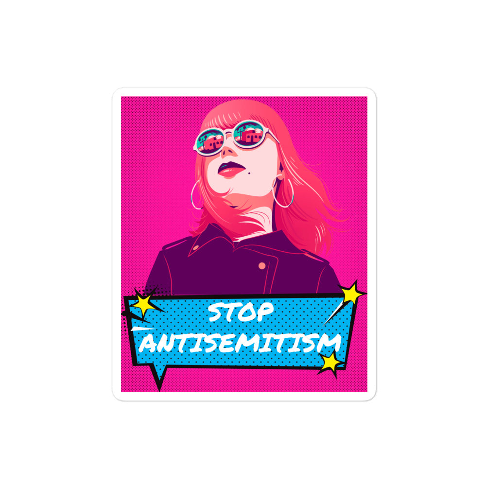 Pop Art Style | Antisemitism | Kiss Cut Sticker Jouparty