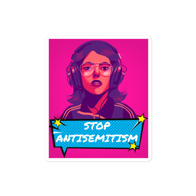 Pop Art Style | Antisemitism | Kiss Cut Sticker