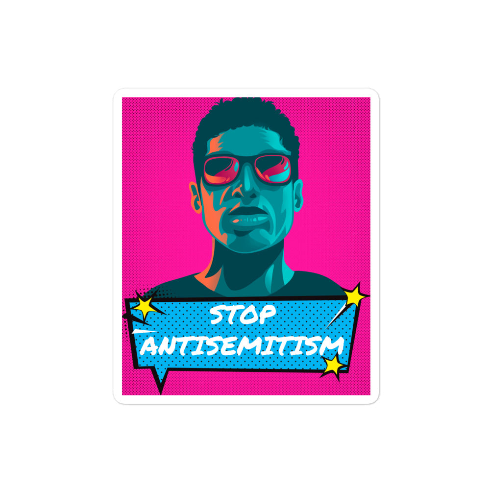 Pop Art Style | Antisemitism | Kiss Cut Sticker Jouparty