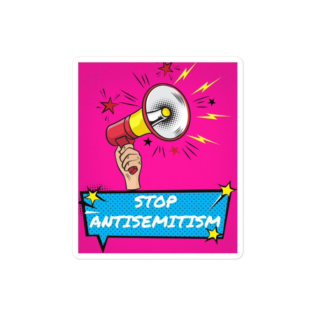 Pop Art Style | Antisemitism | Kiss Cut Sticker Jouparty