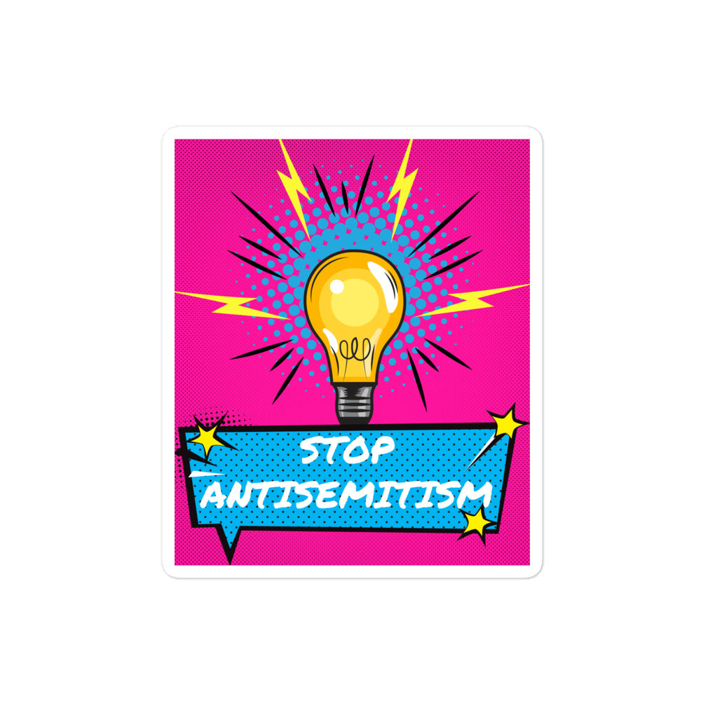 Pop Art Style | Antisemitism | Kiss Cut Sticker Jouparty