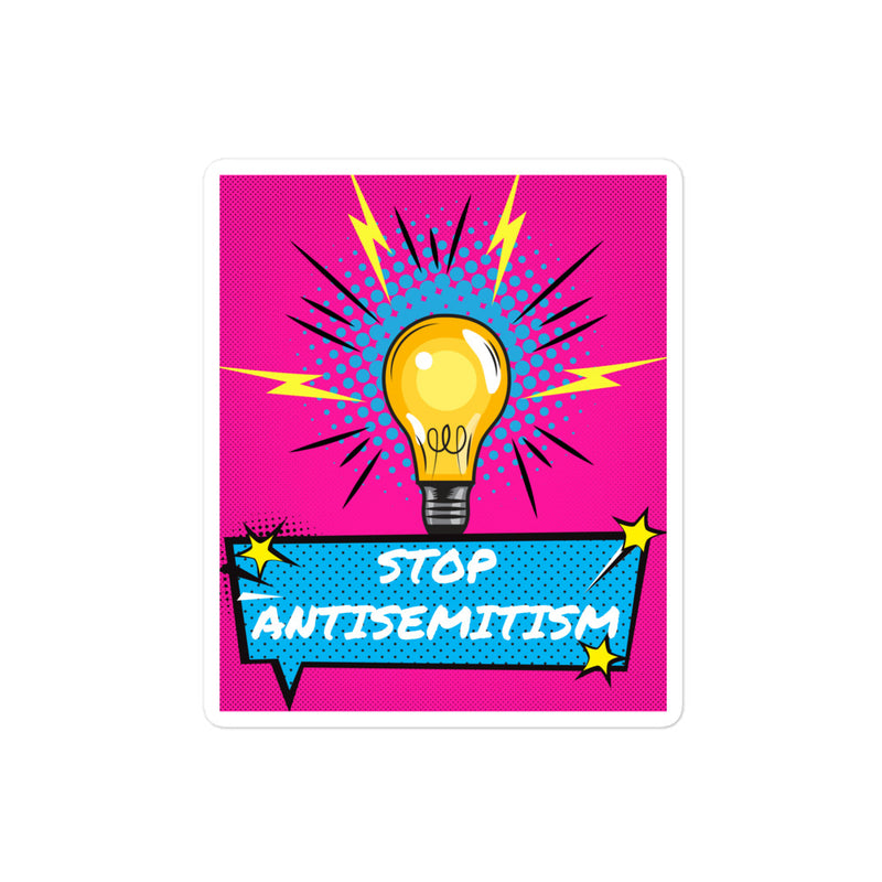 Pop Art Style | Antisemitism | Kiss Cut Sticker