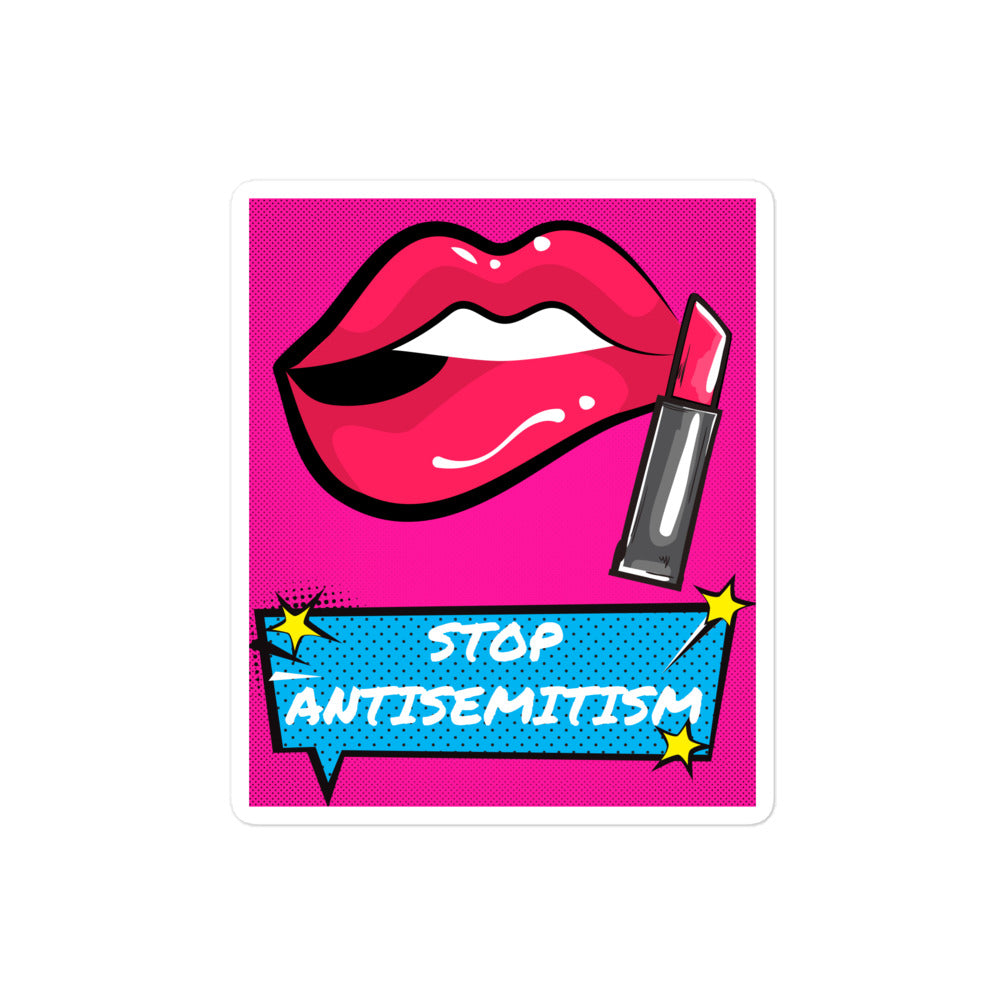 Pop Art Style | Antisemitism | Kiss Cut Sticker Jouparty