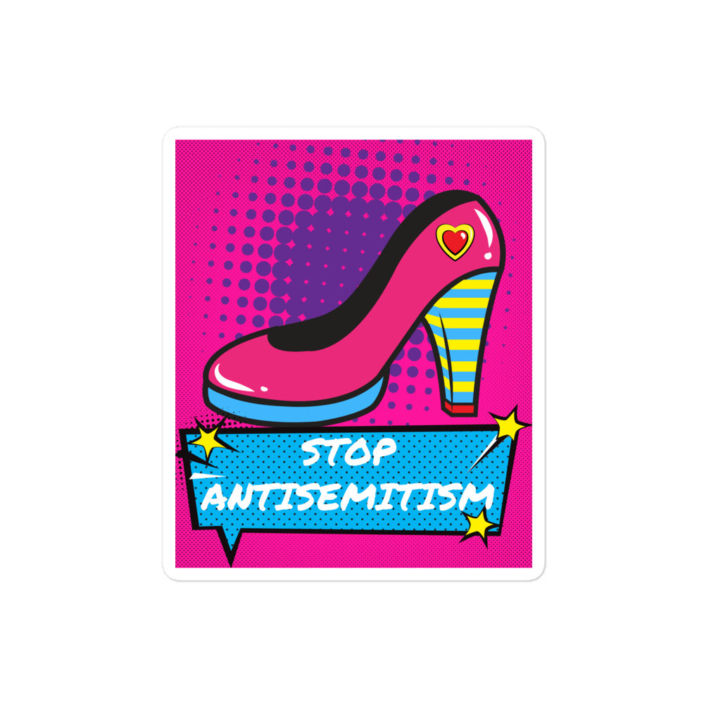 Pop Art Style | Antisemitism | Kiss Cut Sticker Jouparty