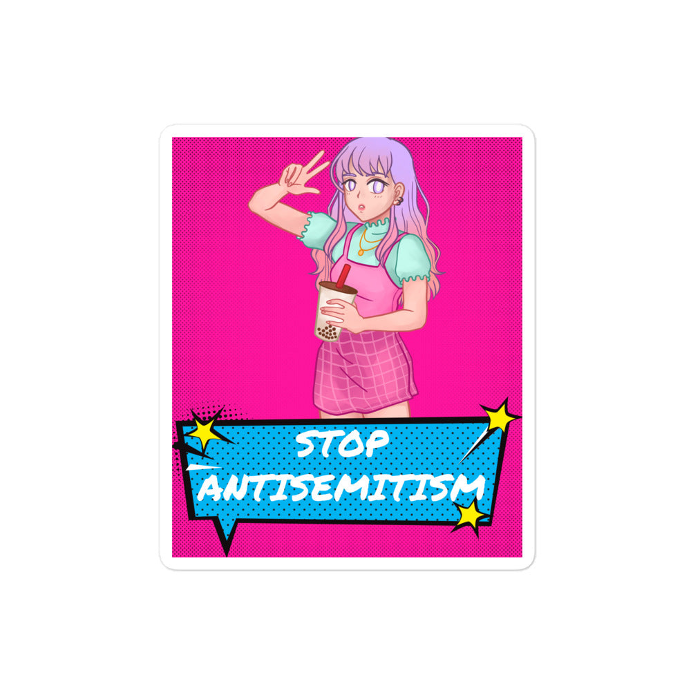 Pop Art Style | Antisemitism | Kiss Cut Sticker Jouparty