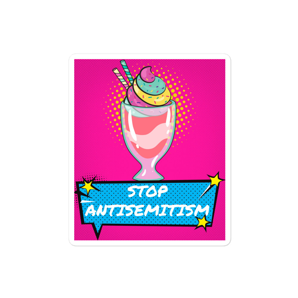 Pop Art Style | Antisemitism | Kiss Cut Sticker Jouparty