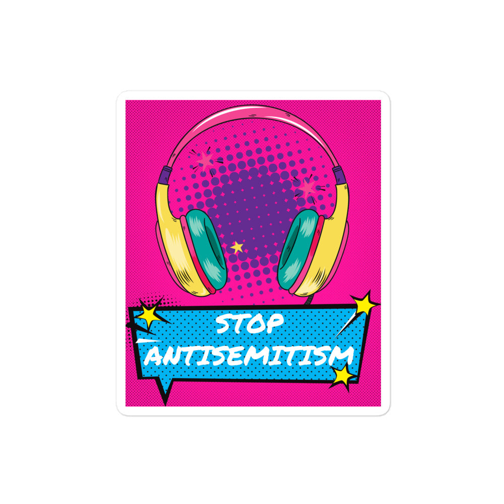 Pop Art Style | Antisemitism | Kiss Cut Sticker Jouparty