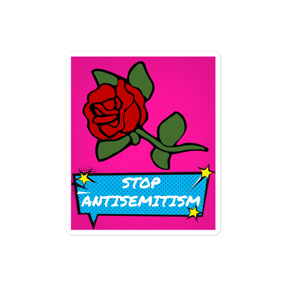 Pop Art Style | Antisemitism | Kiss Cut Sticker Jouparty