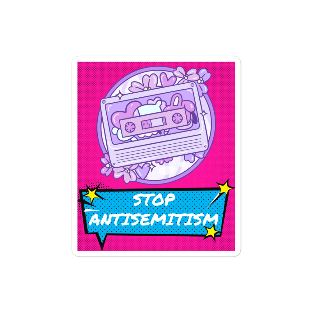 Pop Art Style | Antisemitism | Kiss Cut Sticker Jouparty