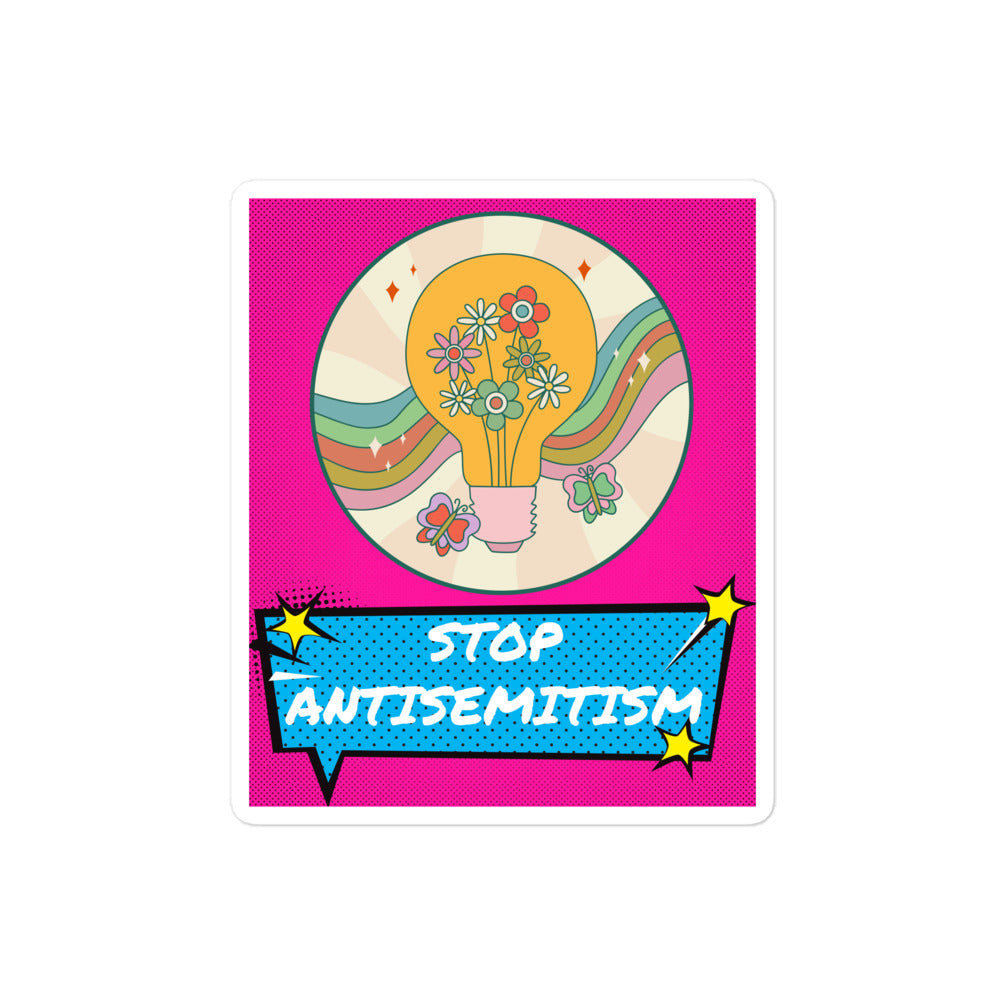 Pop Art Style | Antisemitism | Kiss Cut Sticker Jouparty