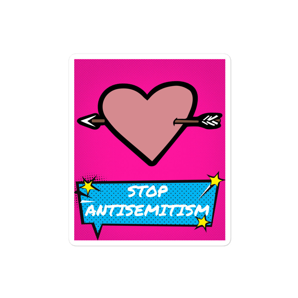 Pop Art Style | Antisemitism | Kiss Cut Sticker Jouparty