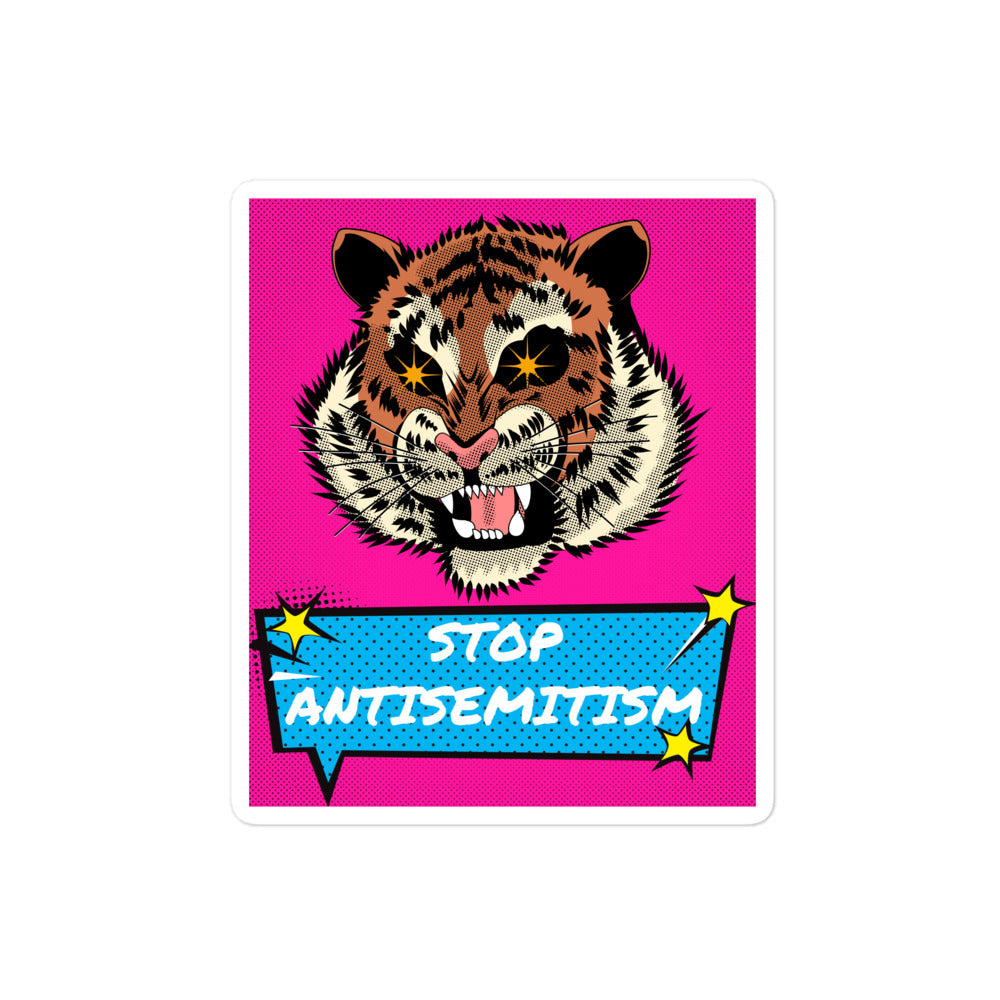 Pop Art Style | Antisemitism | Kiss Cut Sticker Jouparty