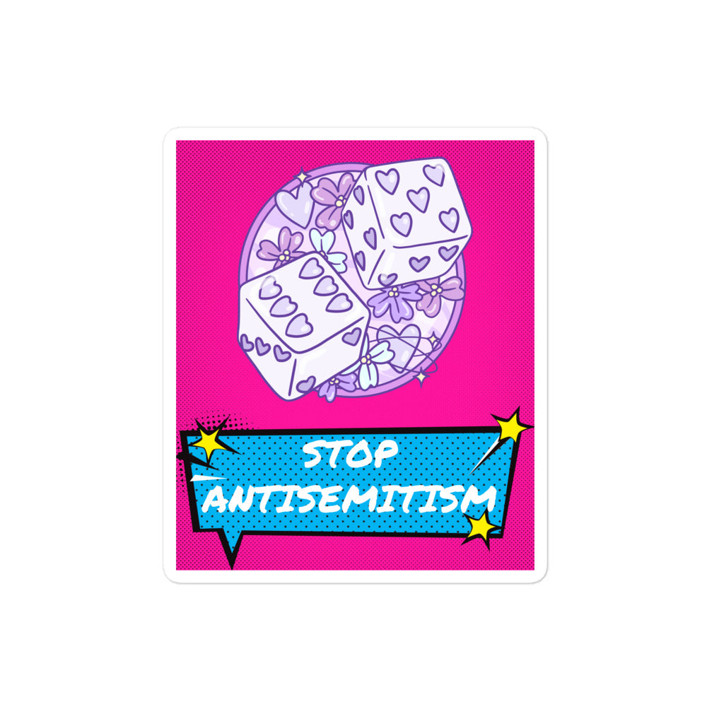 Pop Art Style | Antisemitism | Kiss Cut Sticker Jouparty