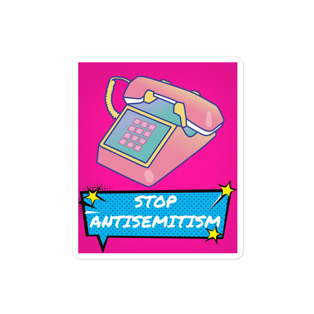 Pop Art Style | Antisemitism | Kiss Cut Sticker Jouparty