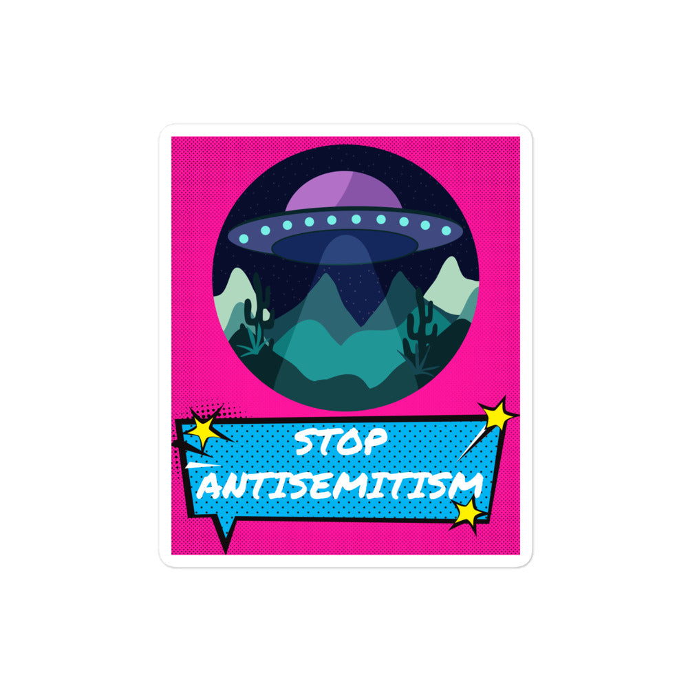 Pop Art Style | Antisemitism | Kiss Cut Sticker Jouparty