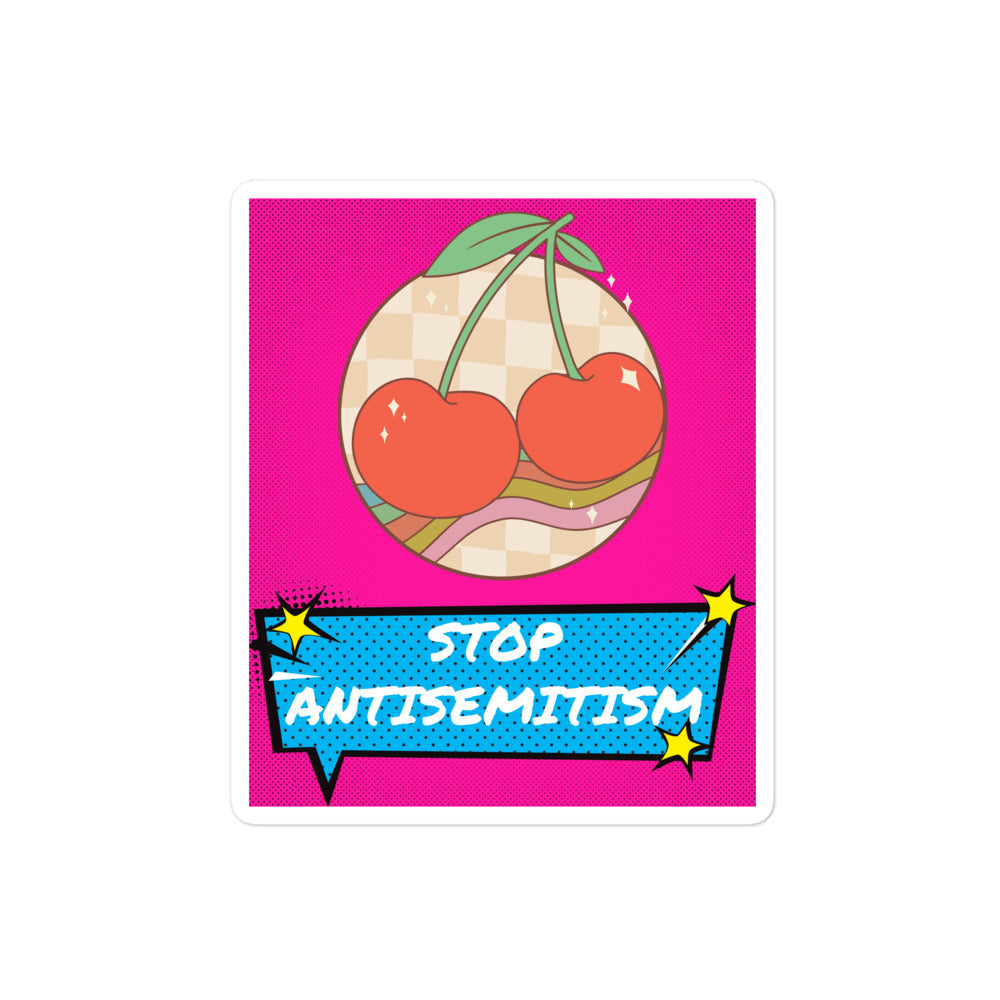 Pop Art Style | Antisemitism | Kiss Cut Sticker Jouparty