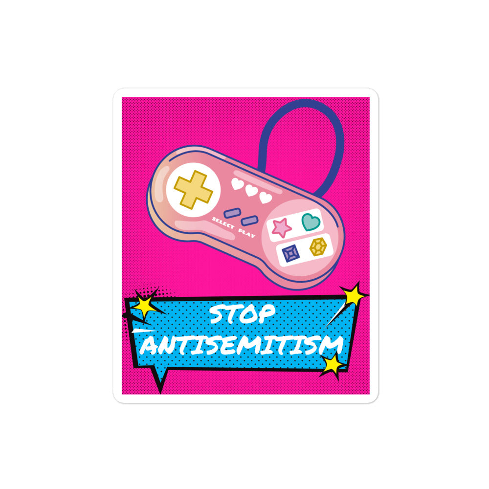Pop Art Style | Antisemitism | Kiss Cut Sticker Jouparty