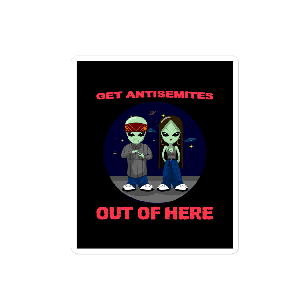 Get Alien Out | Antisemitism | Kiss Cut Sticker Jouparty